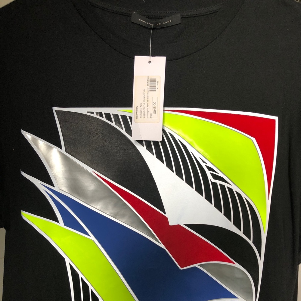 Christopher Kane textured pages t shirt